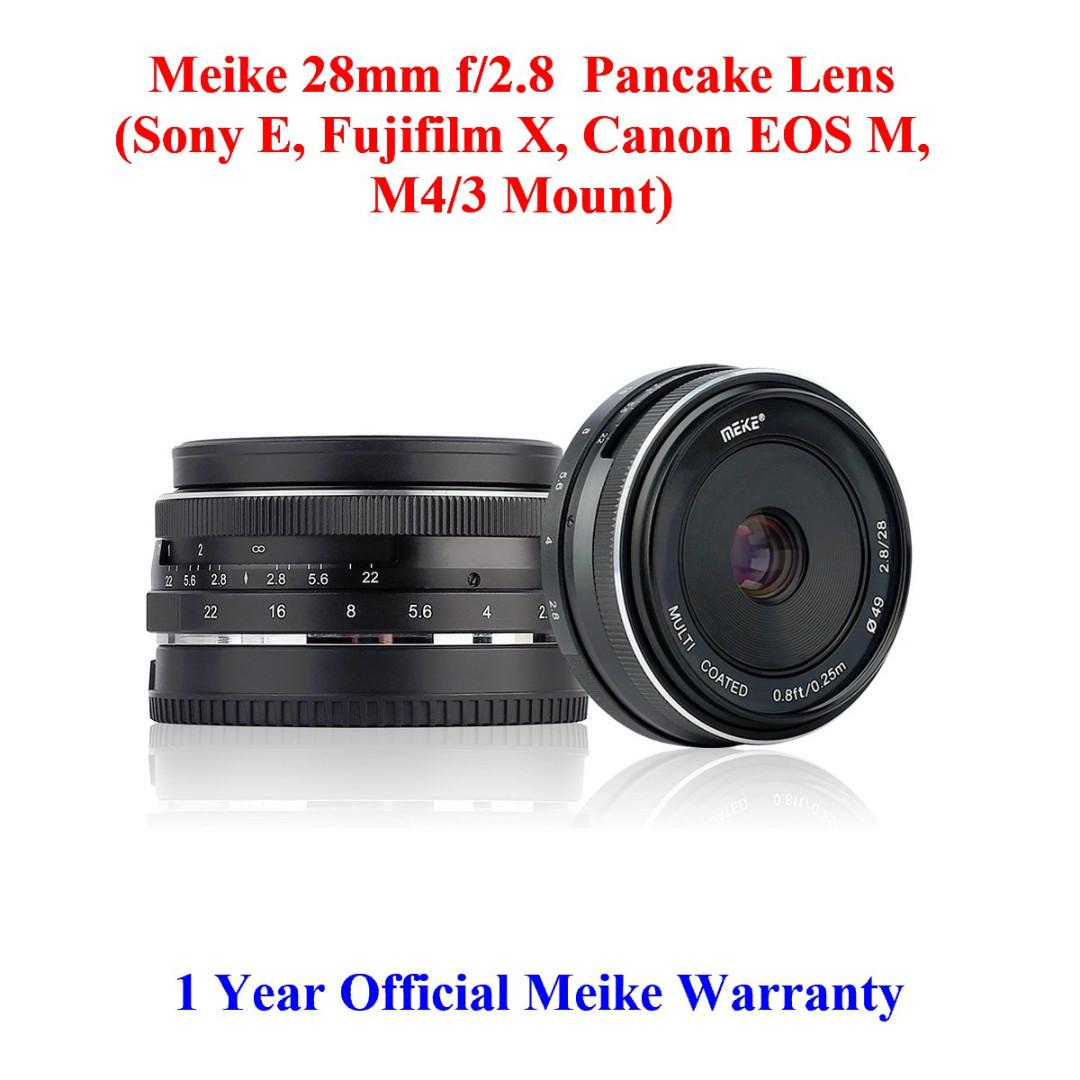 Meike 28mm Wide Angle Lens (Sony E, Fujifilm X, Canon EOS M
