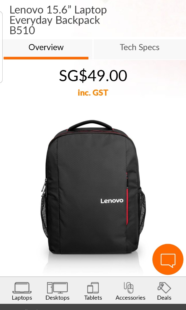 lenovo everyday backpack b510