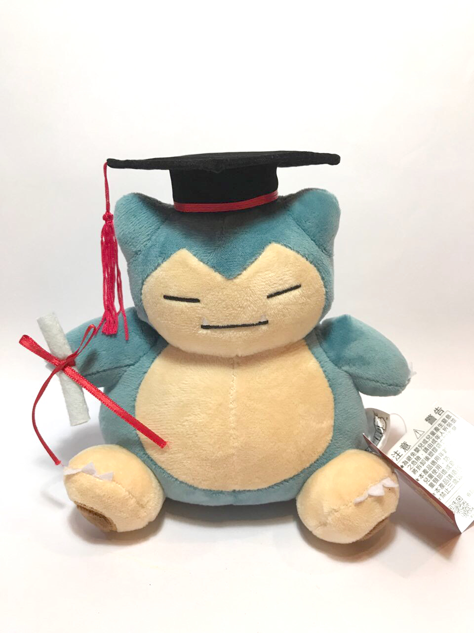 snorlax graduation plush