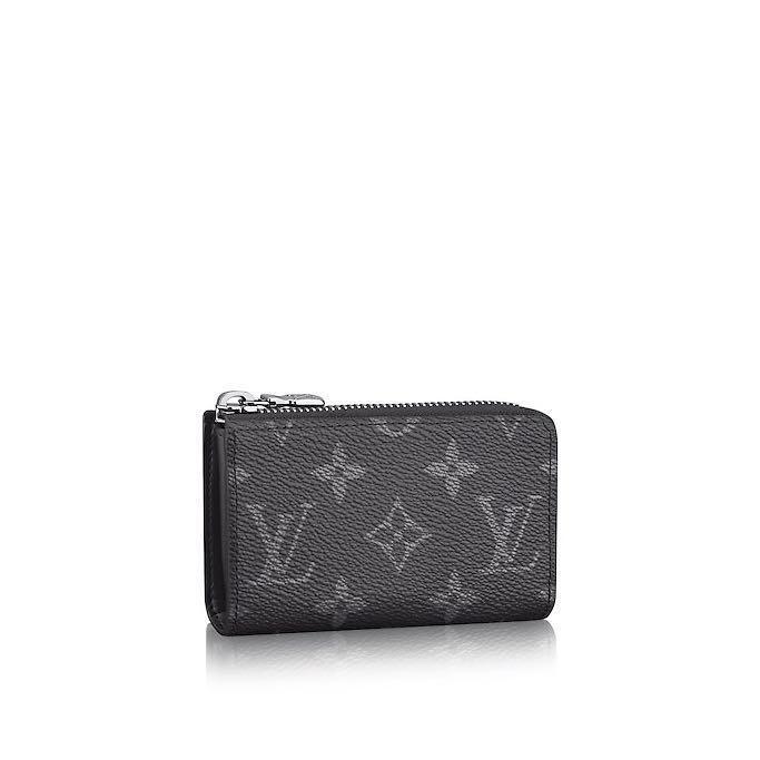 RARE Louis Vuitton Car Key Case / Pouch / wallet Monogram Eclipse BRAND NEW