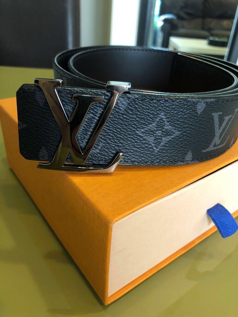 LV X YK LV Initiales 40mm Reversible Belt Monogram Eclipse Canvas - Men -  Accessories