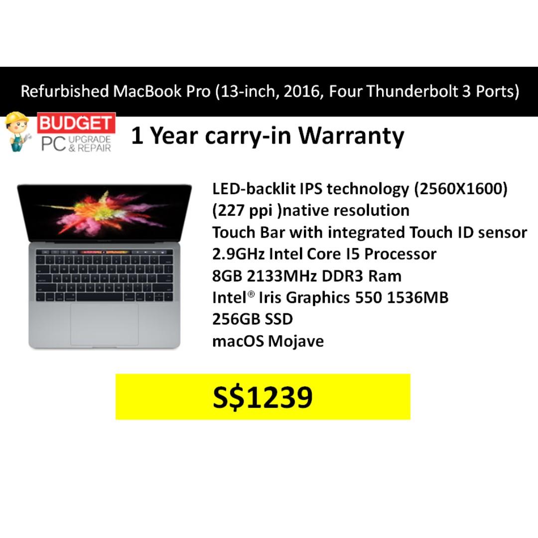 Refurbished macbook online pro 8gb