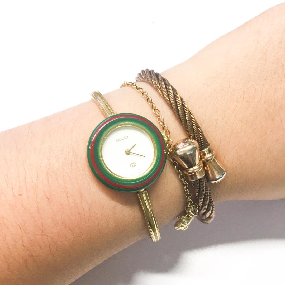Gucci bangle bracelet watch clearance