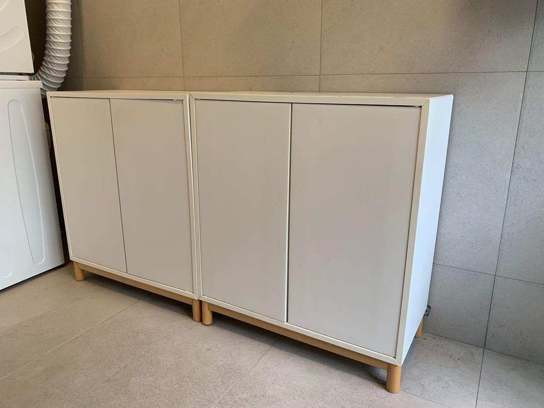 Set Of 2 Ikea Eket Cabinets With 2 Doors Furniture Shelves Drawers On Carousell