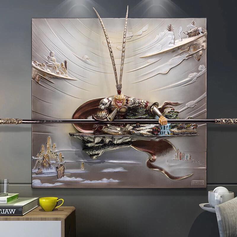 Sun Wu Kong Monkey God 3d Painting Vintage Collectibles