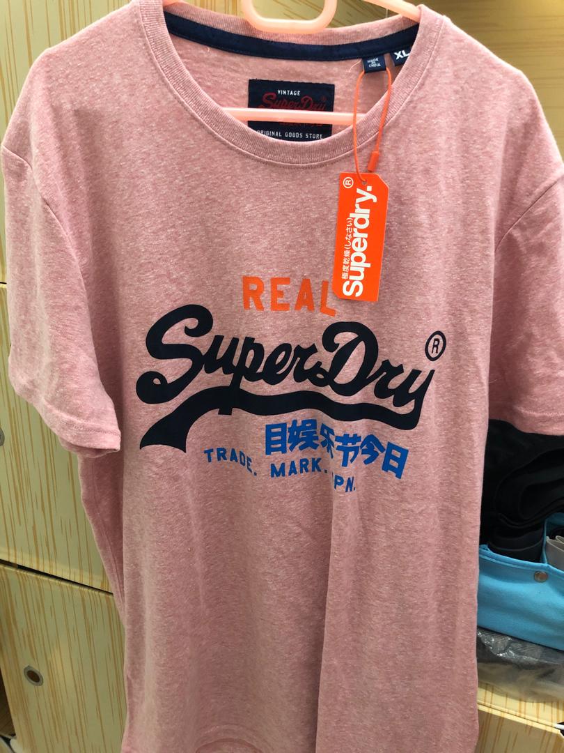 Superdry basic Tshirt (Category: Tshirts & Polo Shirts) located in Singapore. Submitted by bosy (Listing ID 232504364, Image 1). Description: Superdry basic t-shirt Brand New Size: XL Color: Faded pink .