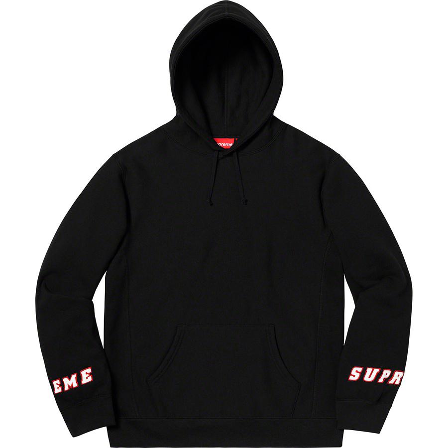 Supreme wrist logo hooded sweatshirt clearance
