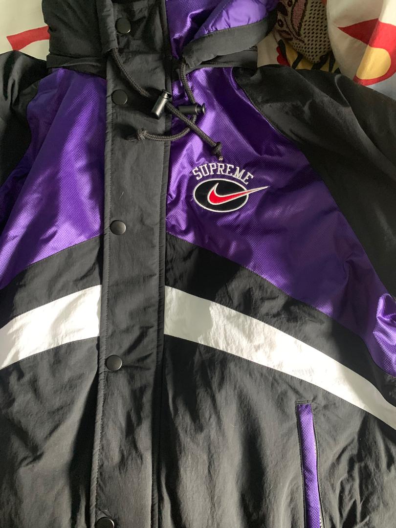 supreme nike purple jacket