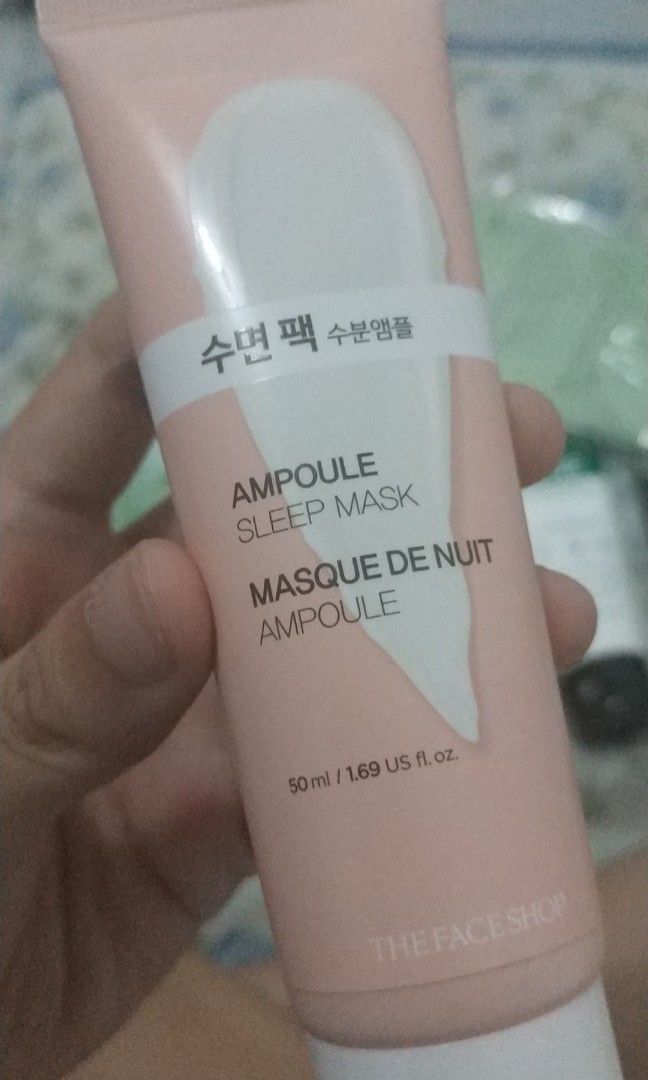 The Face Shop Baby Face Ampoule Sleep Mask Kesehatan Kecantikan Kulit Sabun Tubuh Di Carousell