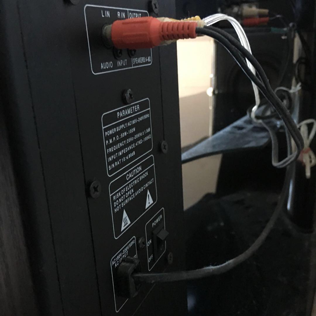 TV Console with builtin speaker system, Furniture & Home Living, Furniture, TV Consoles on