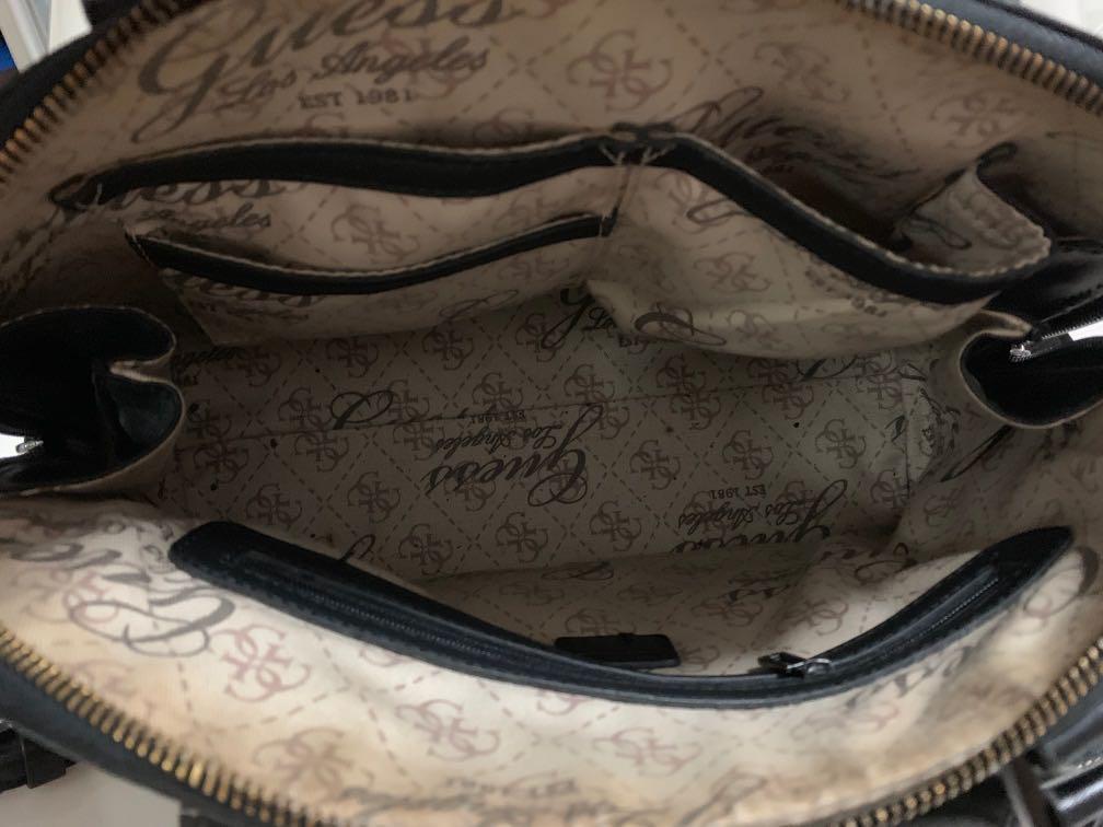 Used original guess pvc leather handbag sling bag Luxury Bags Wallets on Carousell