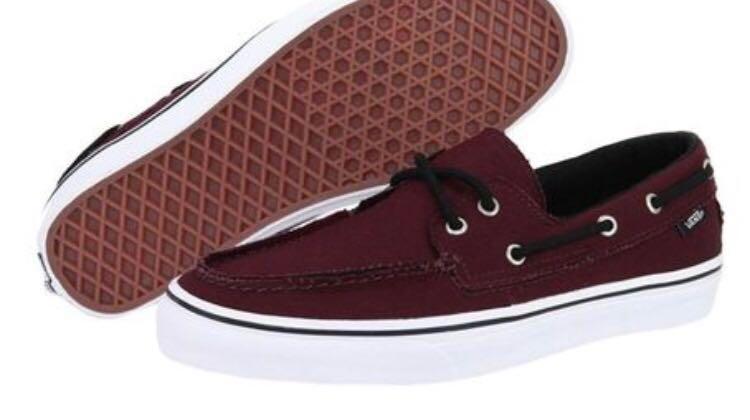 Vans Maroon Boat Shoes Loafers