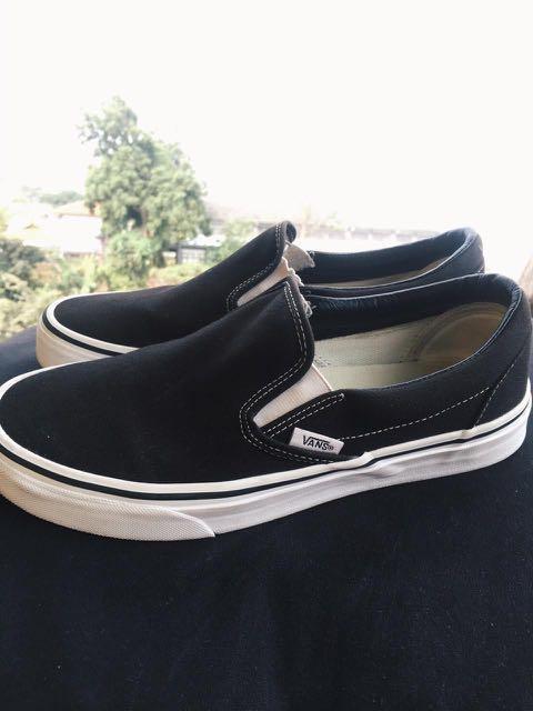 vans slip on classic bw
