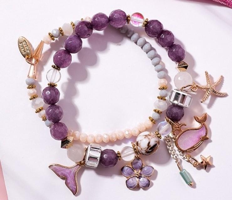 Whale charm bracelet hot sale