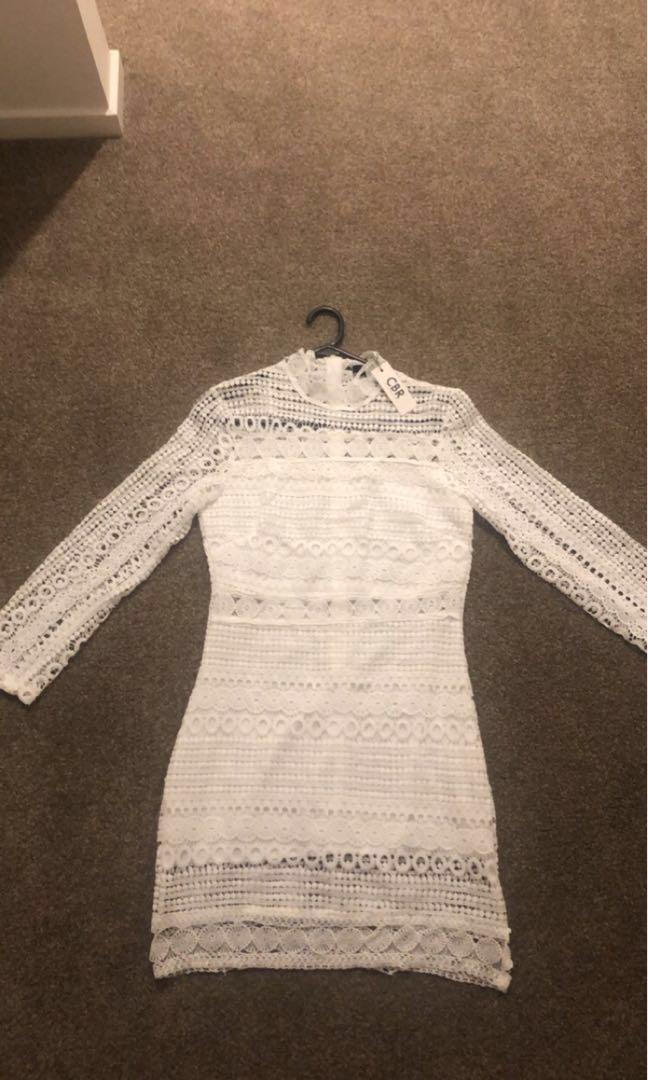 Women S Cbr White Lace Dress Women S Fashion Clothes On Carousell