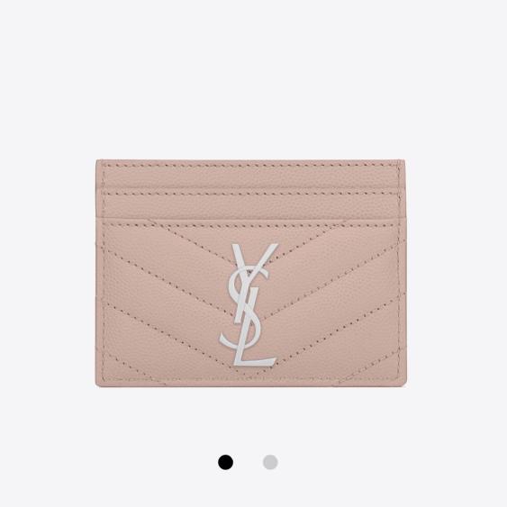 YSL Card Holder Blush, Luxury, Bags & Wallets on Carousell