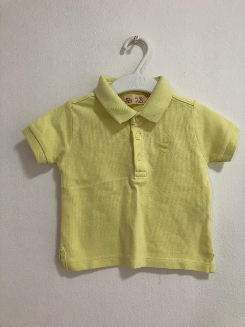 baby boy yellow polo shirt
