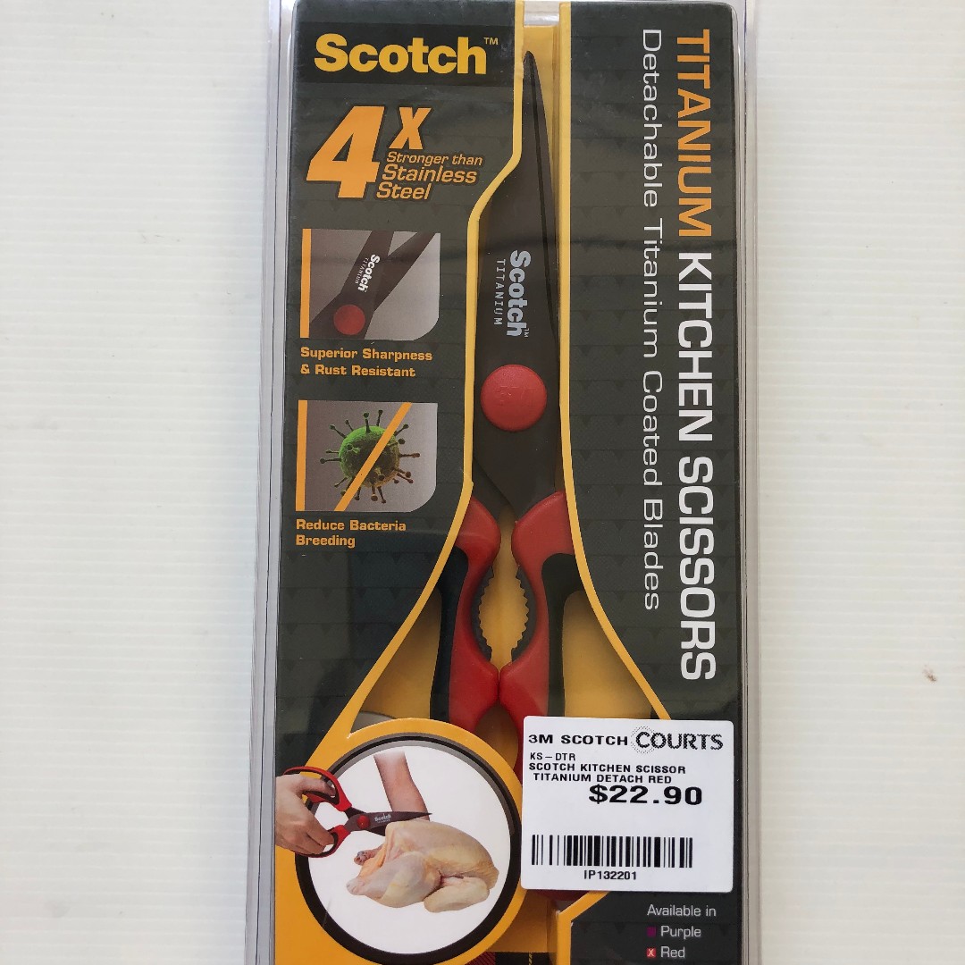 3M Scotch Titanium Kitchen Scissors Detachable, Furniture & Home