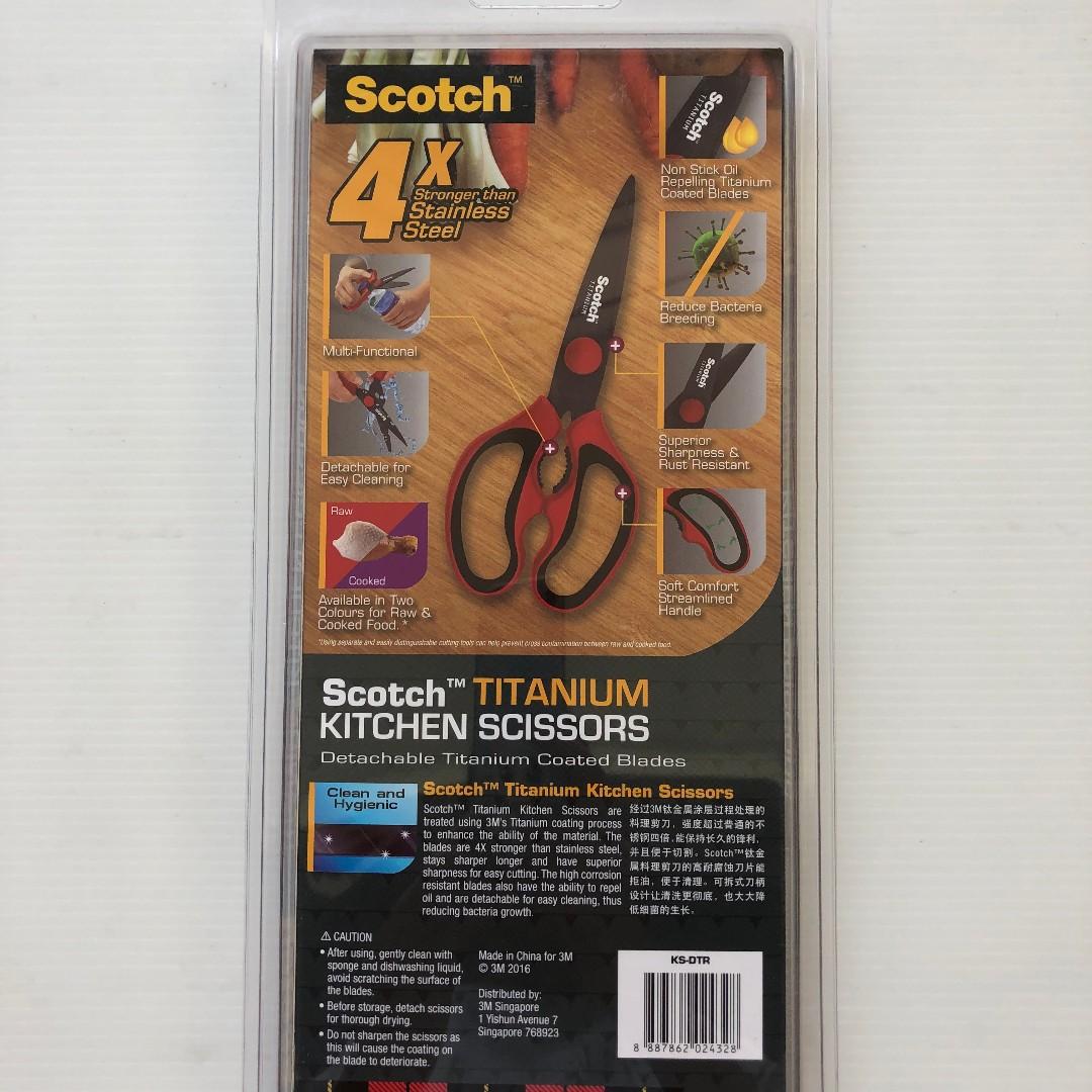 3M Scotch Titanium Kitchen Scissors Detachable, Furniture & Home
