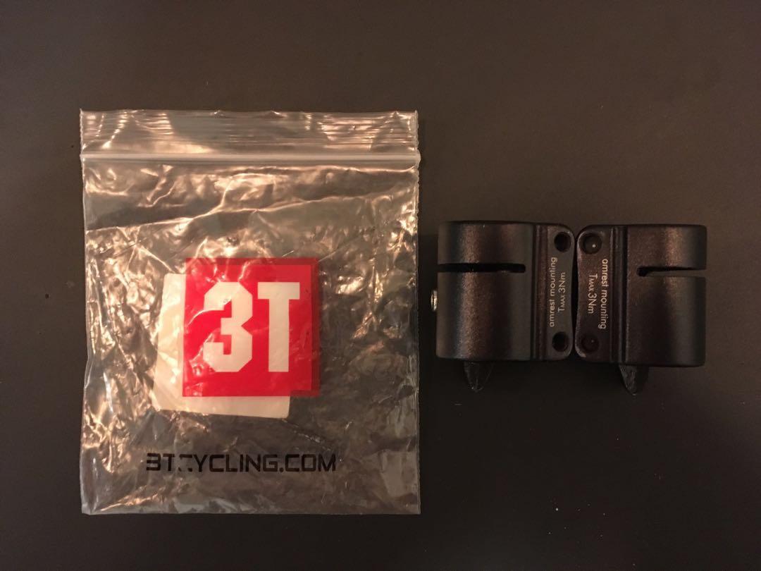 3T Basebar Extension Armrest Clamps Aerobar TT Riser Kit, Sports