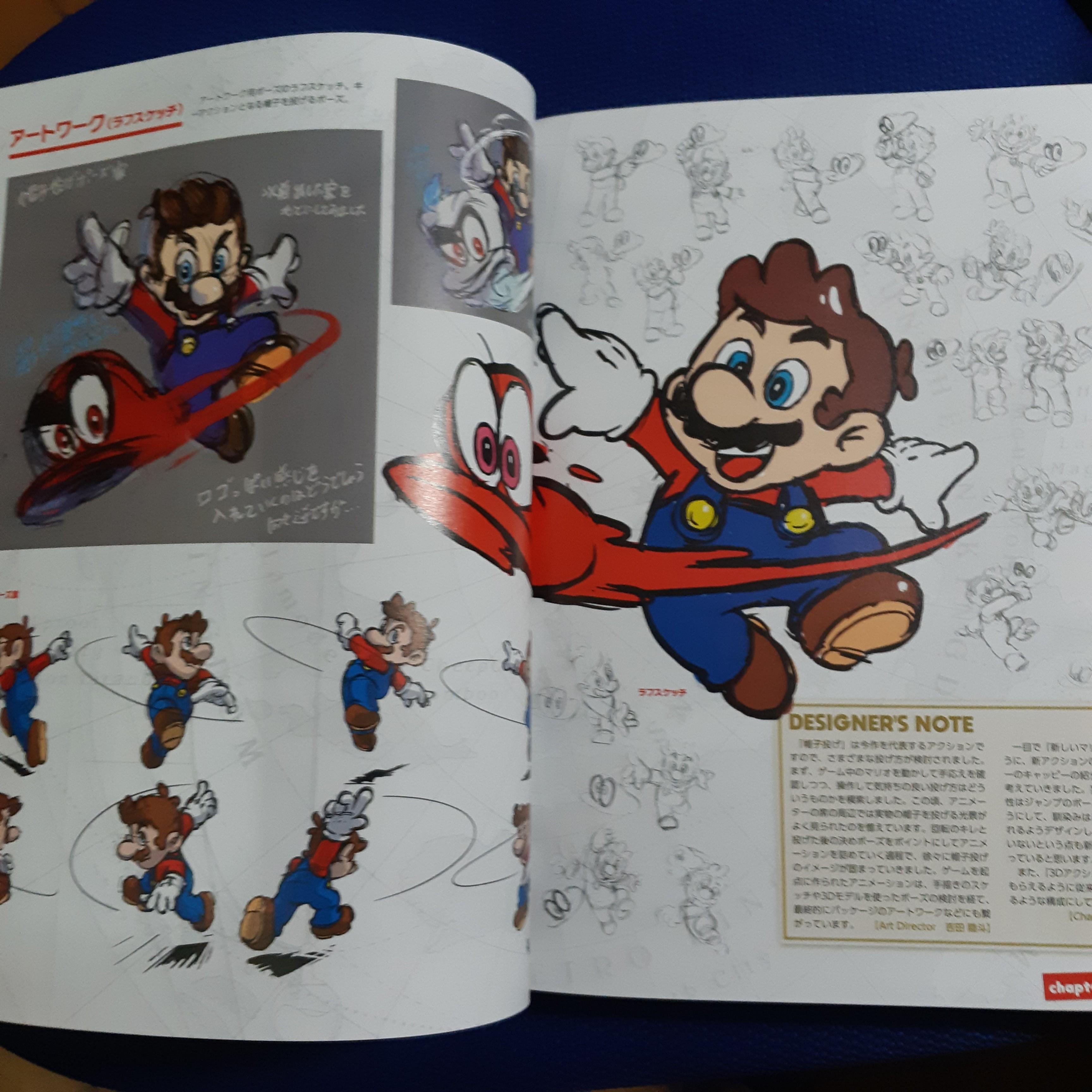 日本版The Art of Super Mario Odyssey 公式設定資料集, 興趣及遊戲