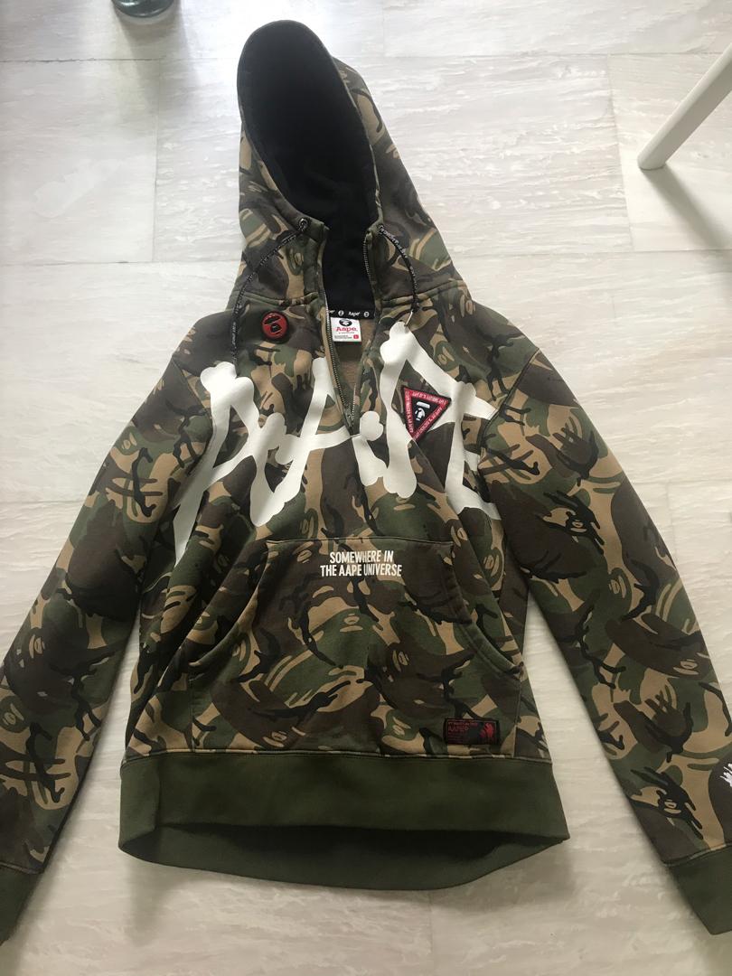 somewhere in the aape universe hoodie