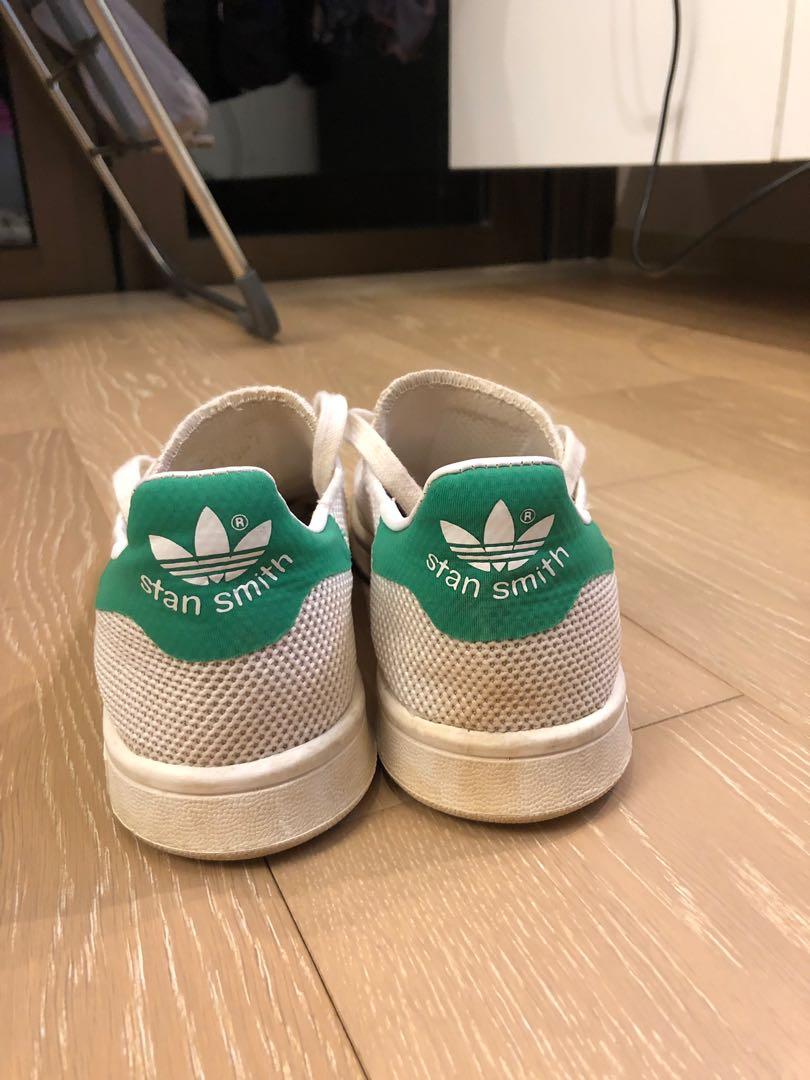 Adidas Stan Smith Knit Green US4 UK3.5 FR36 Men s Fashion