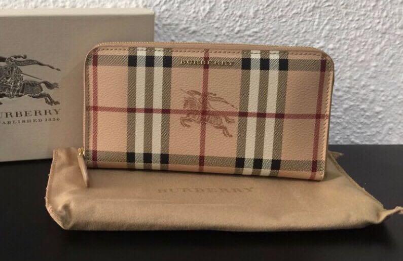 Authentic Burberry zip Long wallet, Luxury, Bags & Wallets on 