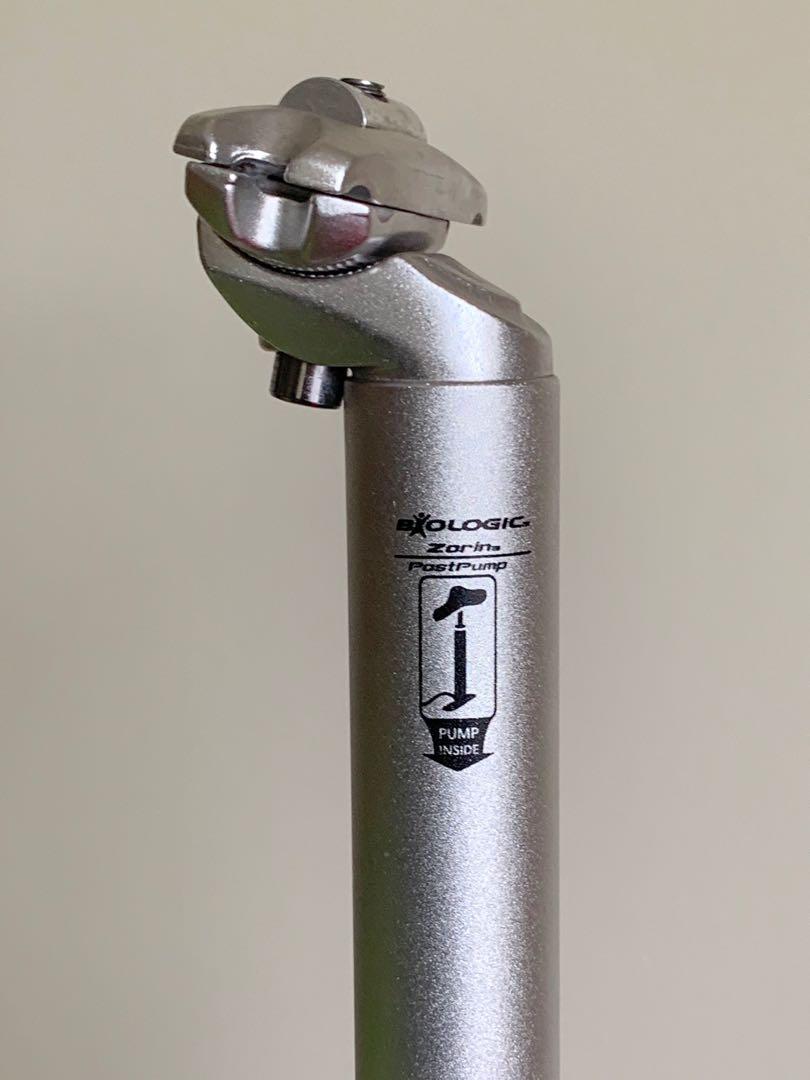 BioLogic PostPump Seatpost silver Sports Equipment Bicycles