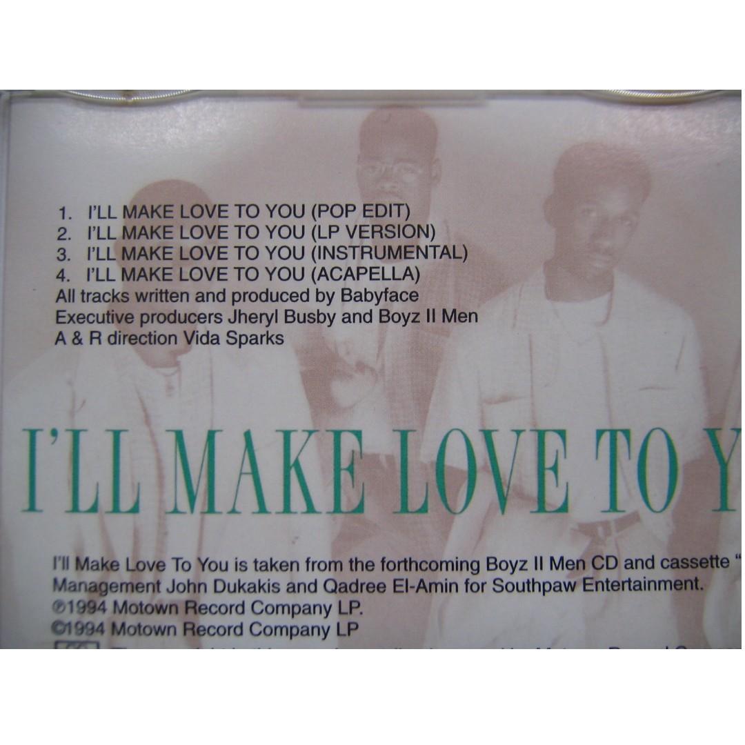 Boyz II Men - I'll Make Love To You CD Single (Made In UK), 興趣及