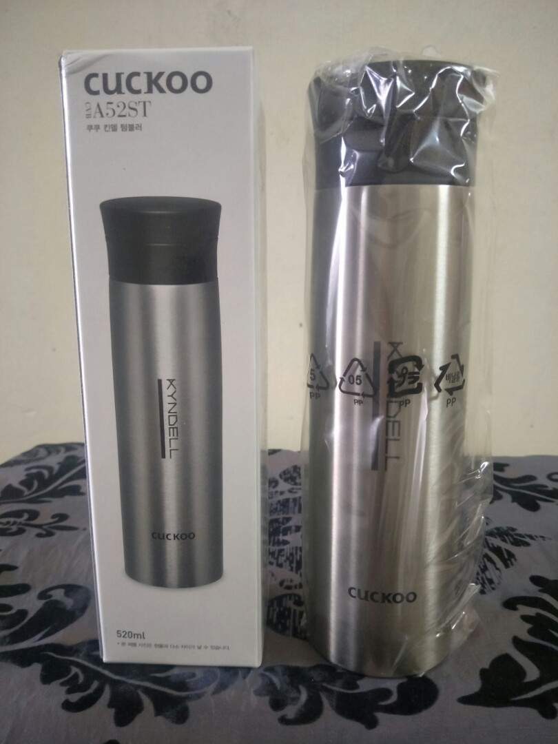 Brand New Unit Set Cuckoo Kyndell CVB A52ST THERMAL FLASK 520ml Silver Color CarouRaya