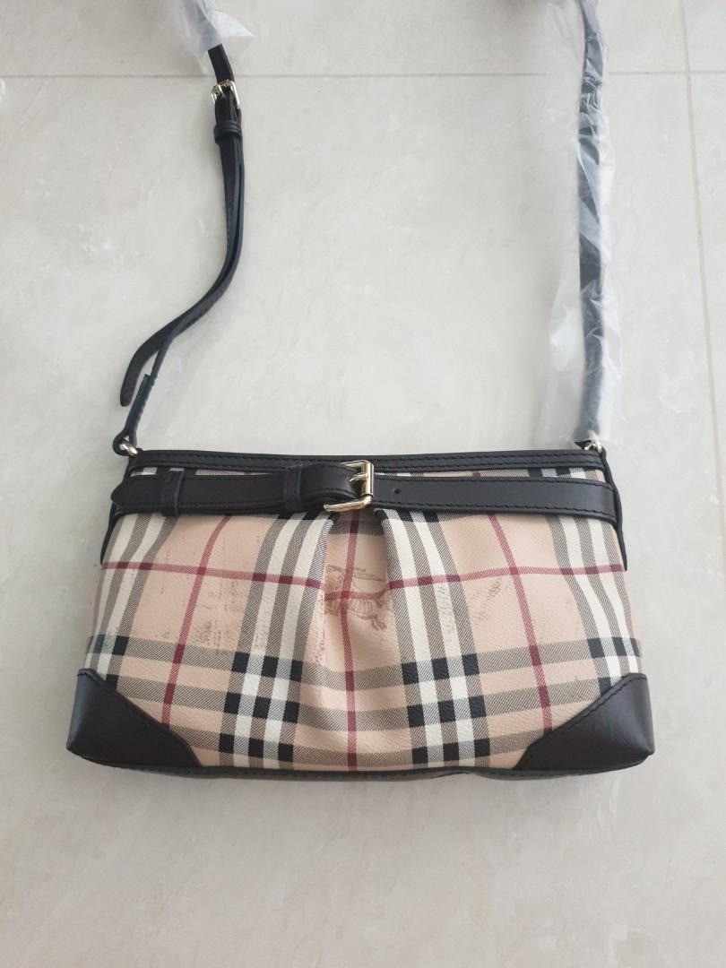 burberry haymarket check crossbody bag