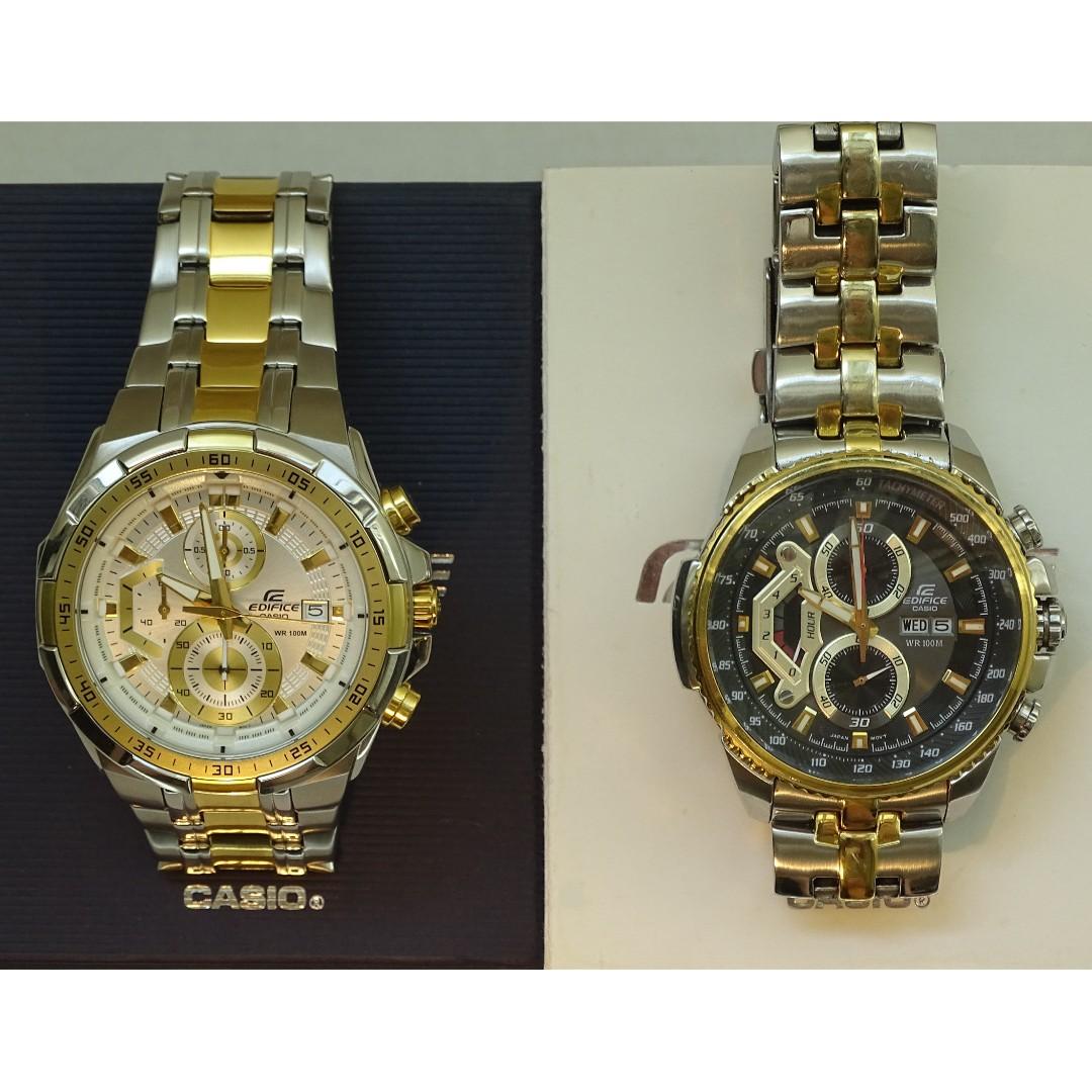 Casio edifice discount golden watch