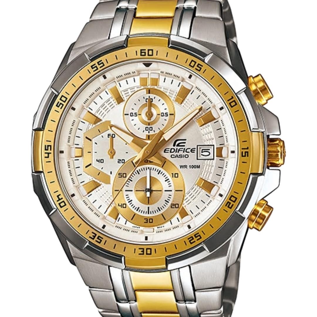 Edifice gold watch on sale