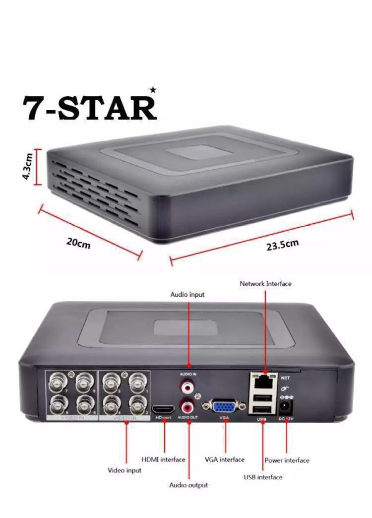 FHD CCTV DVR 7STAR*4/8/16 Channel FullHD Hybrid Digital Video