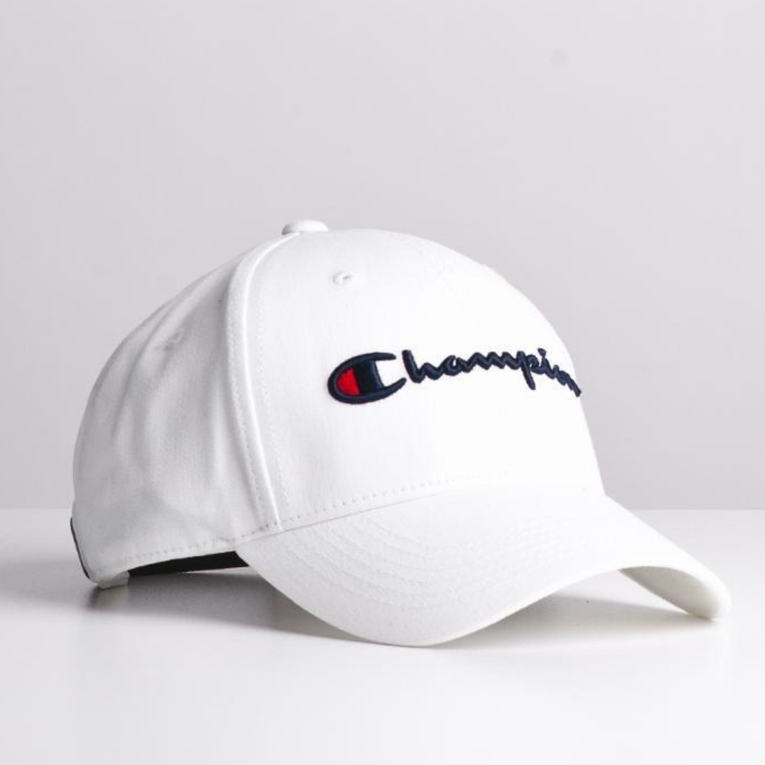Champion Logo Adjustable Cap White Men s Fashion Watches