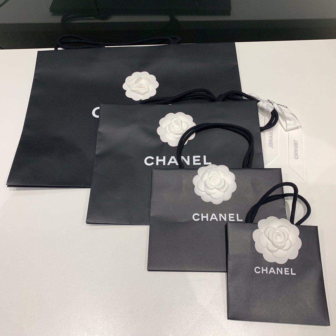 Chanel 紙袋四款尺寸, 名牌, 手袋及銀包- Carousell