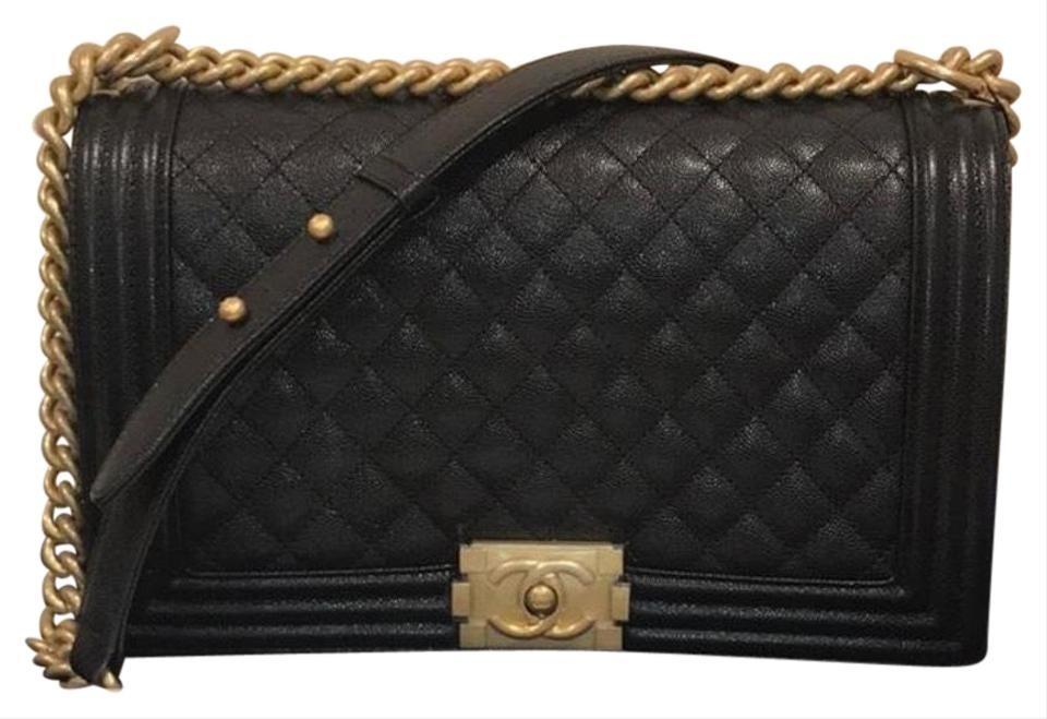 chanel le boy caviar gold hardware