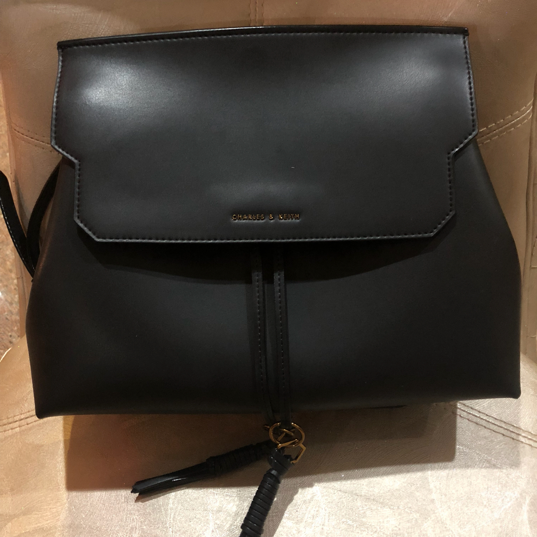 charles and keith front flap backpack