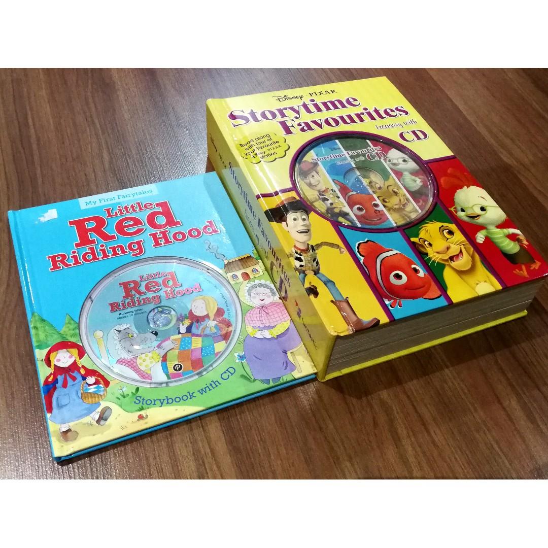Disney Pixar And Red Riding Hood Read Along Book With Cd Books Stationery Children S Books On Carousell