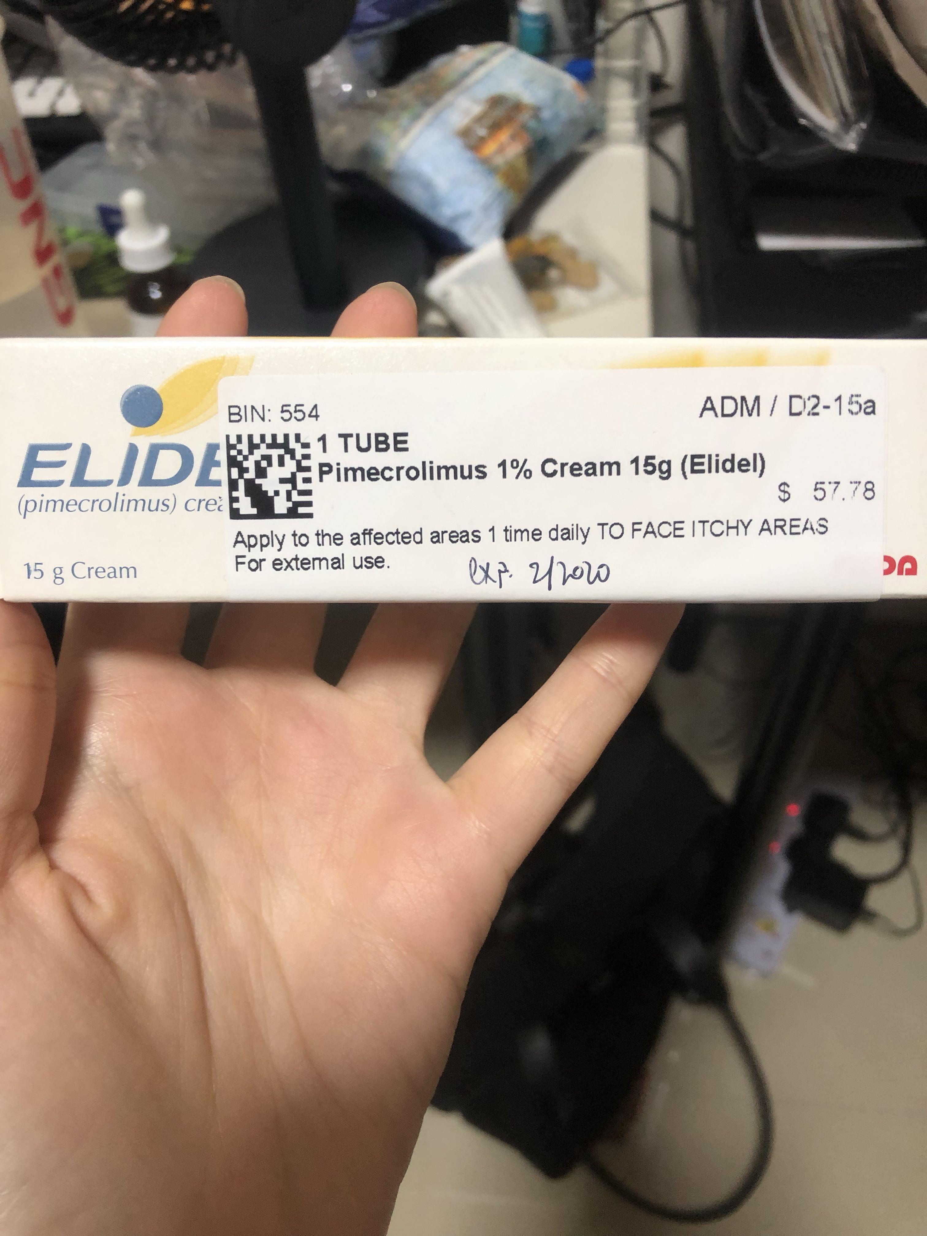 Elidel pimecrolimus cream 1 for eczema, Beauty & Personal Care, Bath