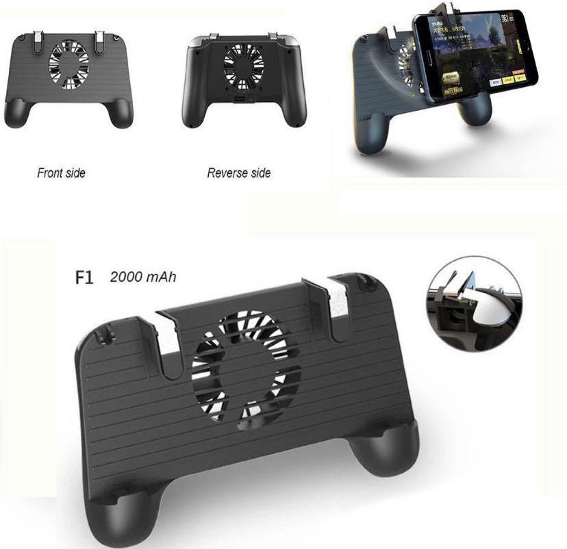 F1 PUBG 2000 mAh Mobile Game Controller Trigger Phone ... - 