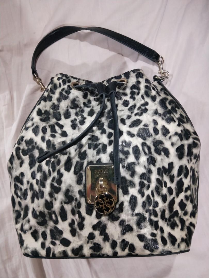 guess animal print bag