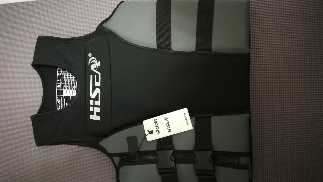 HISEA Life Jacket 助浮衣 水上活動 浮潛 泳綑 Swimming Diving Snorkeling Top for Adults / Stretchy