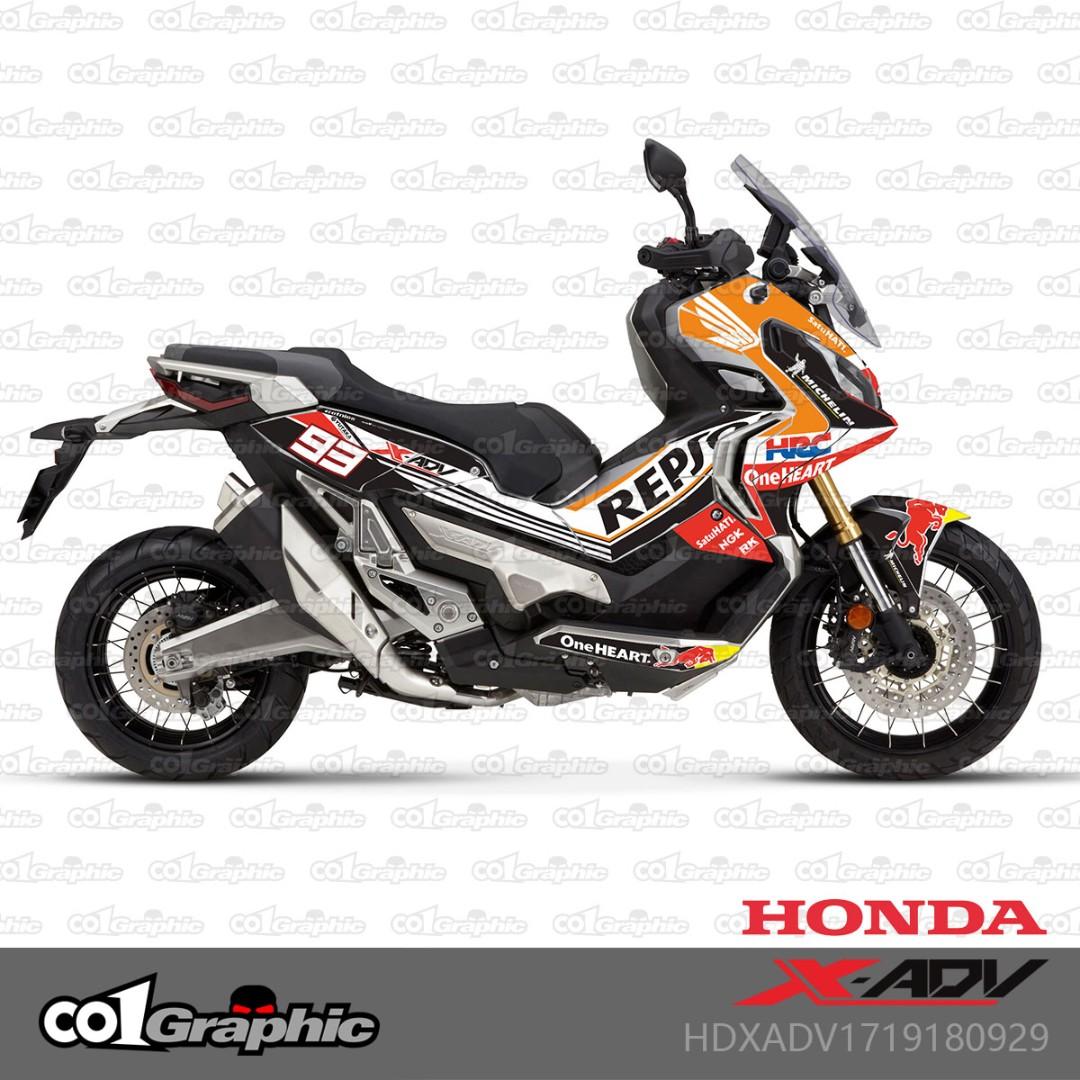 Honda X Adv750 X Adv Xadv X Adv Repsol Sticker Racing Decals Decal Coverset Cover Fairings Motorcycles Motorcycle Accessories On Carousell