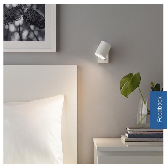 Ikea wall cheap reading light