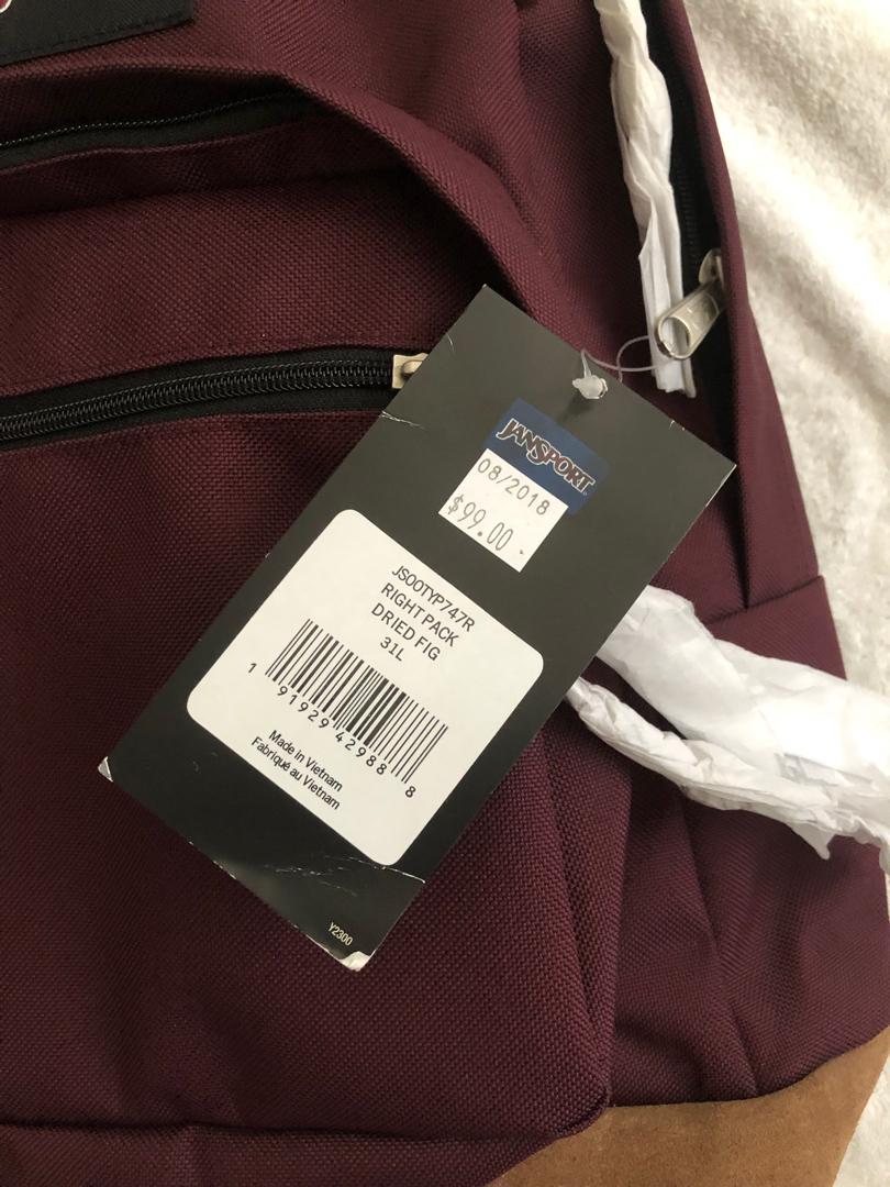 Jansport right pack dried fig hotsell