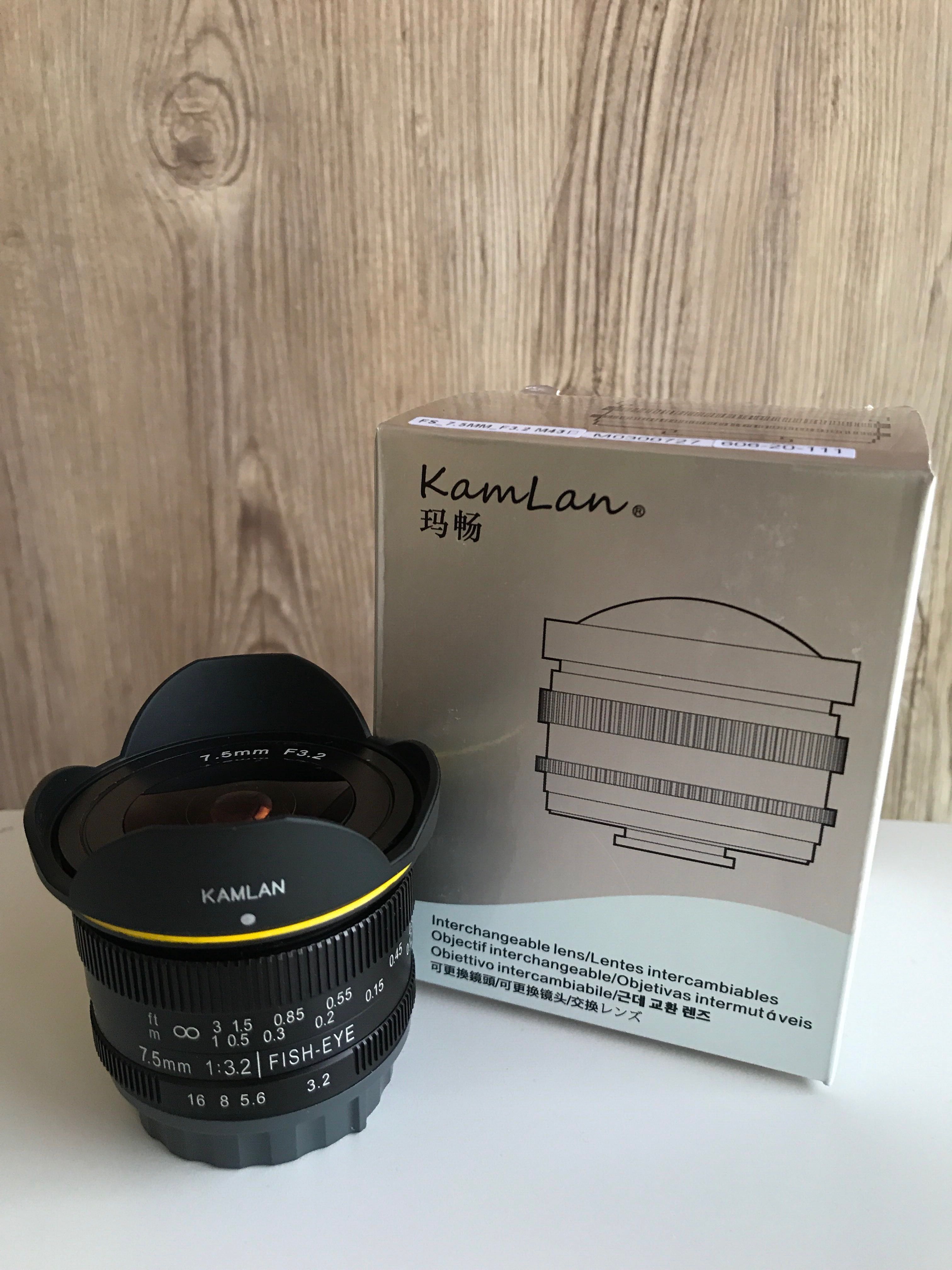 Kamlan 7.5mm f3.2 fisheye for Micro Four Thirds, Photography, Lens