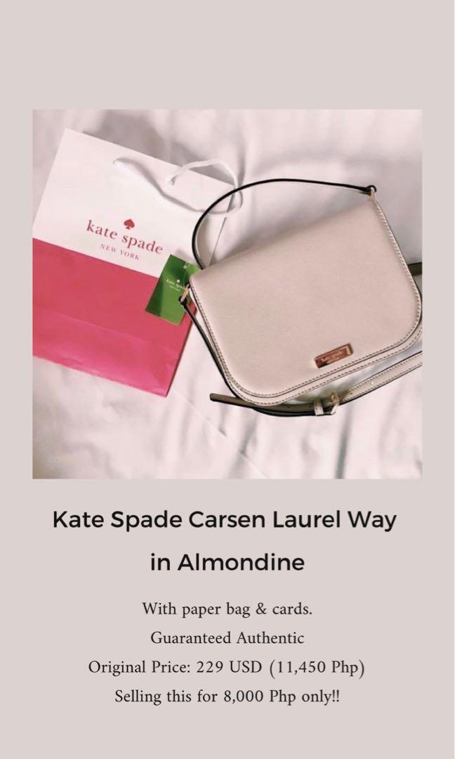 Kate spade large top carsen laurel way almondine