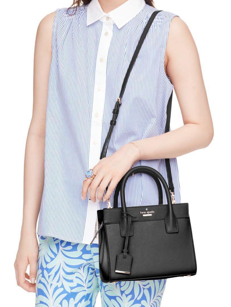 Brand new Kate Spade Mini Candace Black Sling Bag Authentic Women s Fashion Bags Wallets Cross body Bags on Carousell
